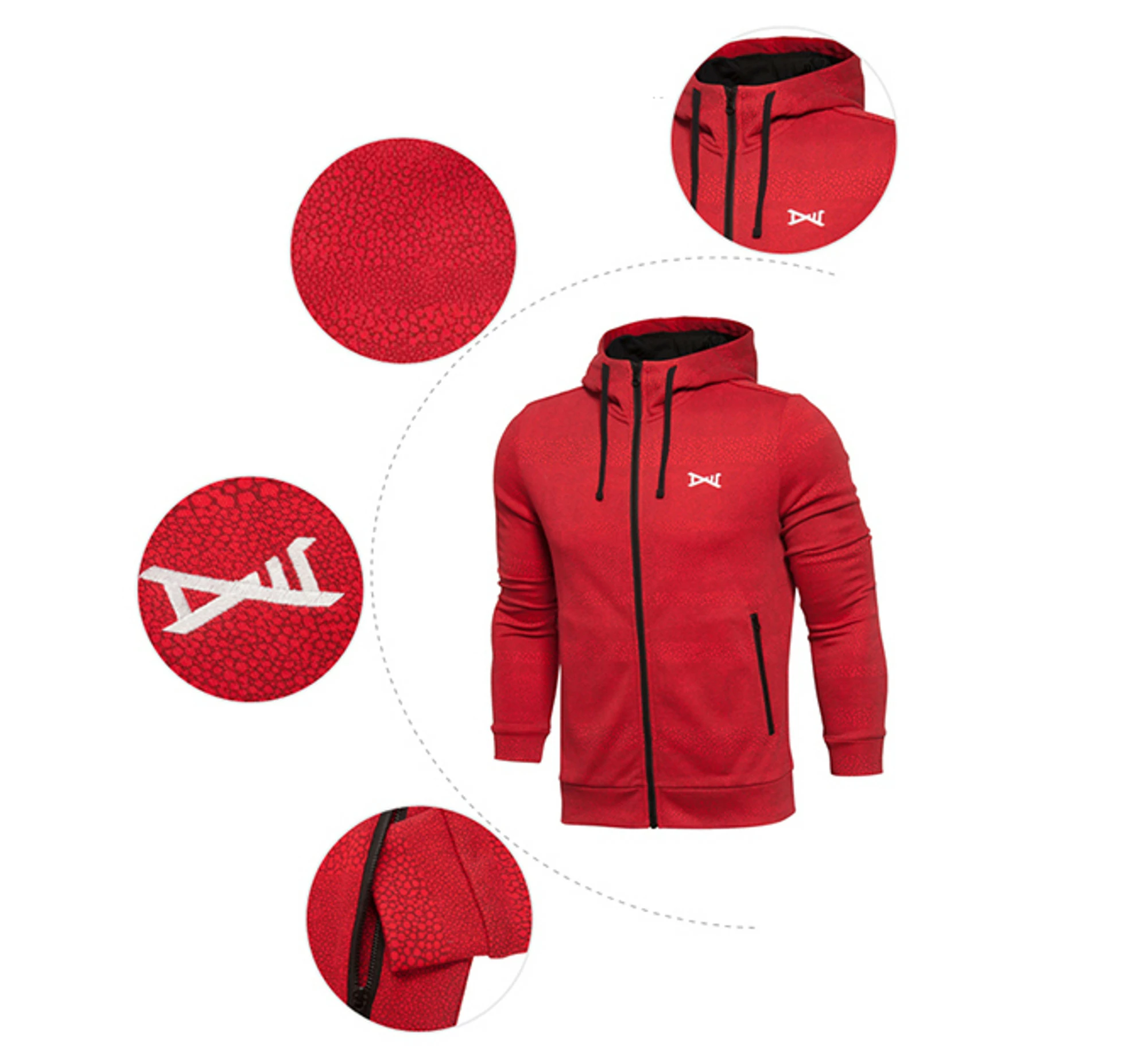 Wade Lifestyle Hoodie Jacket AWDL353-3 4 Wade Lifestyle Hoodie Jacket AWDL353-3 - Image 4